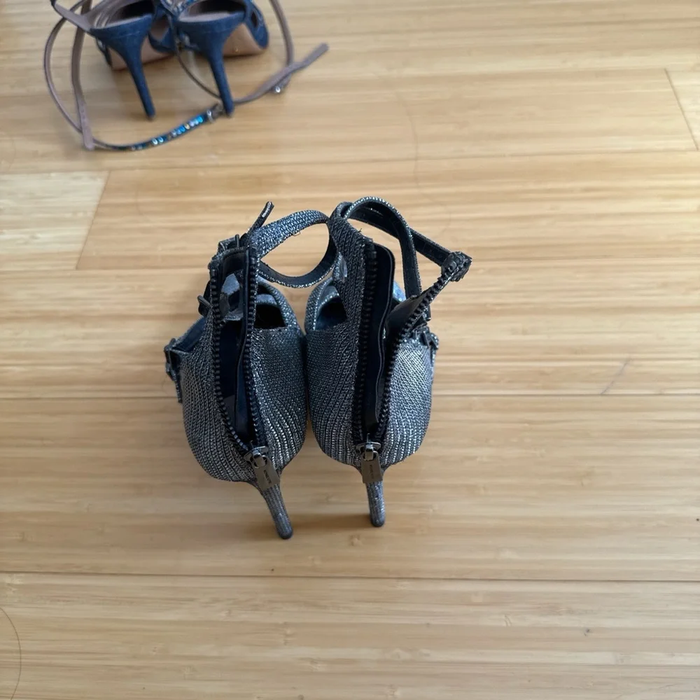 Michael Kors Glittering Silver Heels - Picture 3 of 3